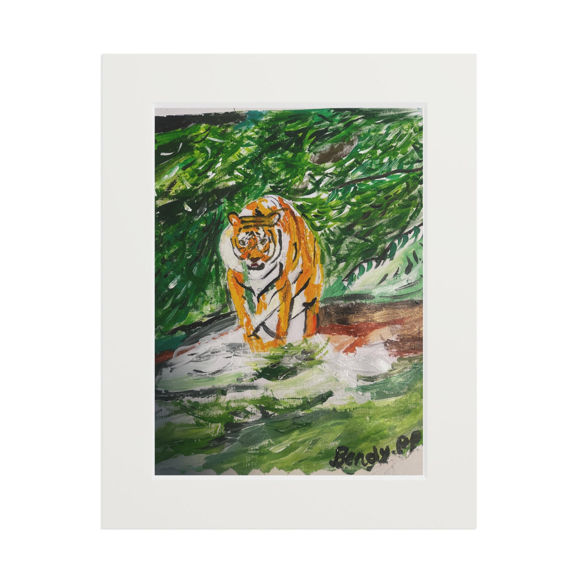 "The Fearless Lone Tiger" in its Natural Habitat