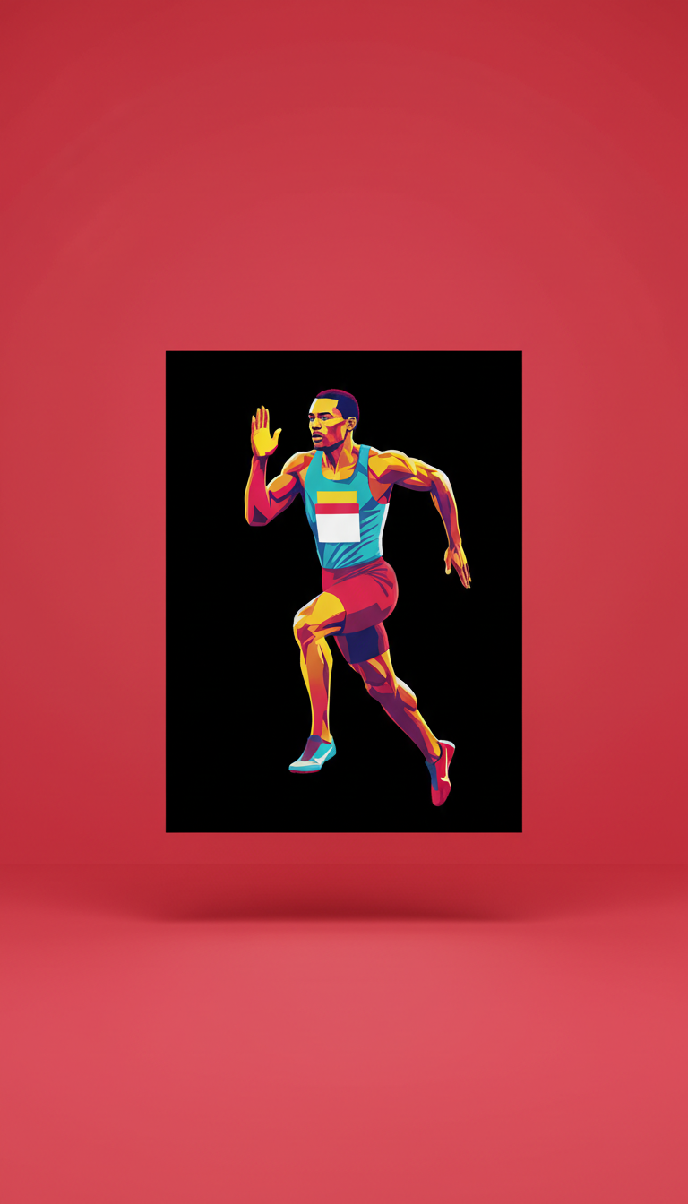 Celebrity Icon Print In Glossy Finish